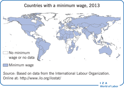 有最低工资的国家，2013年