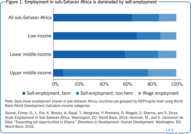 撒哈拉以南非洲的就业以自营职业为主