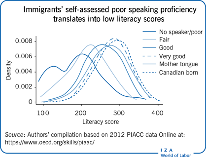 移民自我评估的贫困人口琐事转化转化为低识字分数